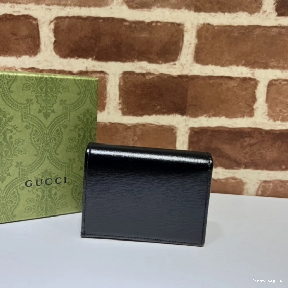 First bag ru wallet card 1955 Gucci Horsebit case 0721